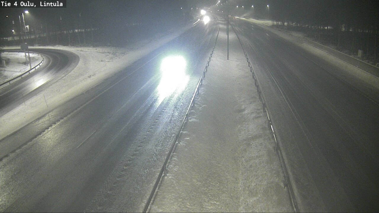 Weather Camera Image Road 4 Oulu, Lintula, Oulu, Pohjois-Pohjanmaa