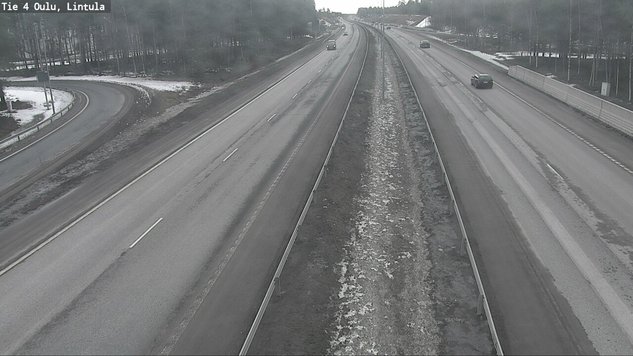Weather Camera Image Road 4 Oulu, Lintula, Oulu, Pohjois-Pohjanmaa