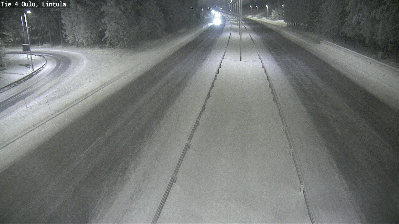 Weather Camera Image Road 4 Oulu, Lintula, Oulu, Pohjois-Pohjanmaa