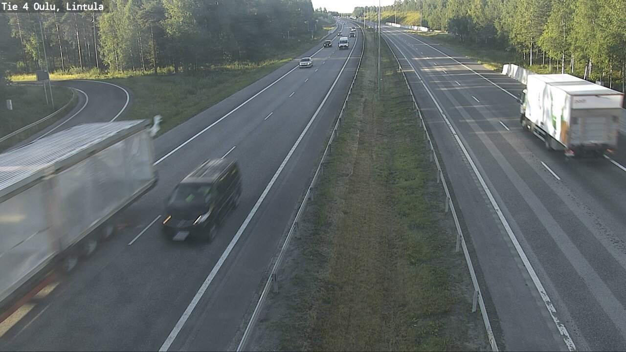 Weather Camera Image Road 4 Oulu, Lintula, Oulu, Pohjois-Pohjanmaa