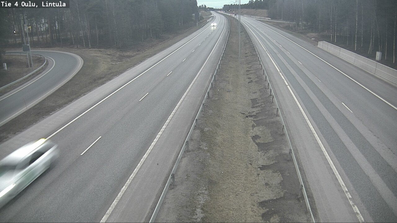 Weather Camera Image Road 4 Oulu, Lintula, Oulu, Pohjois-Pohjanmaa