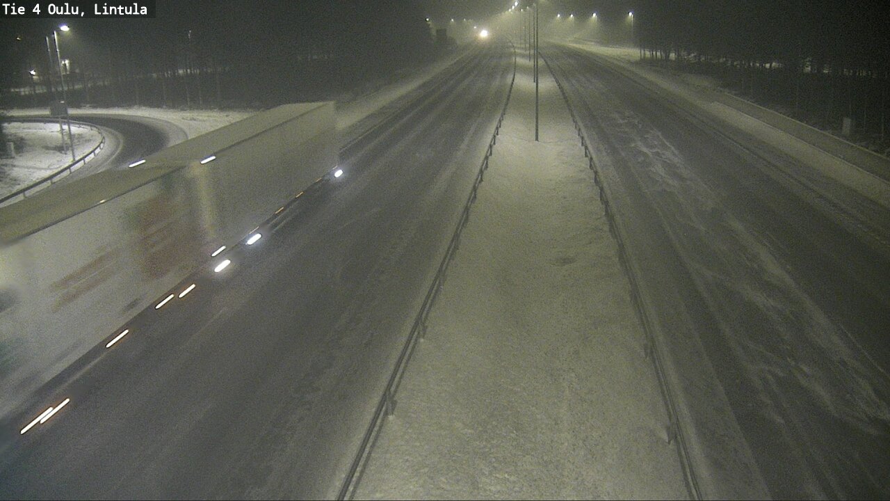 Weather Camera Image Road 4 Oulu, Lintula, Oulu, Pohjois-Pohjanmaa