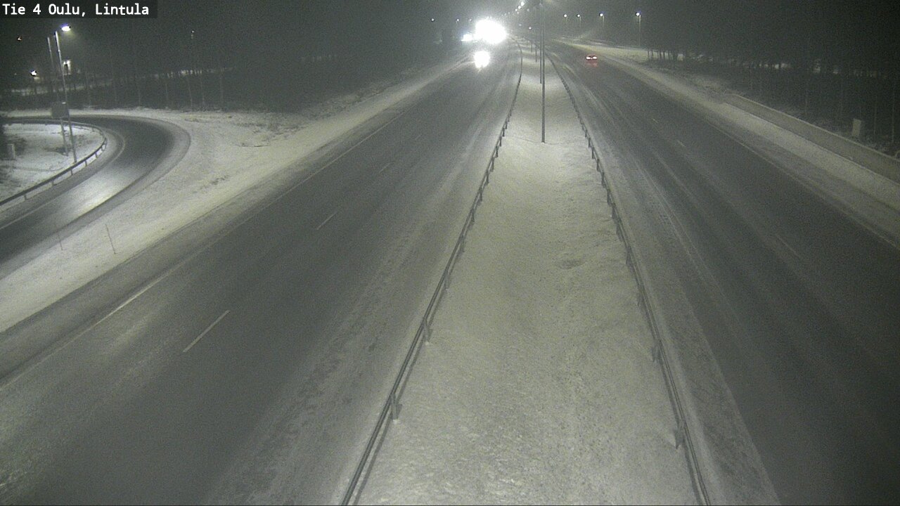 Weather Camera Image Road 4 Oulu, Lintula, Oulu, Pohjois-Pohjanmaa