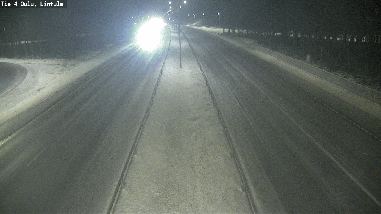 Weather Camera Image Road 4 Oulu, Lintula, Oulu, Pohjois-Pohjanmaa