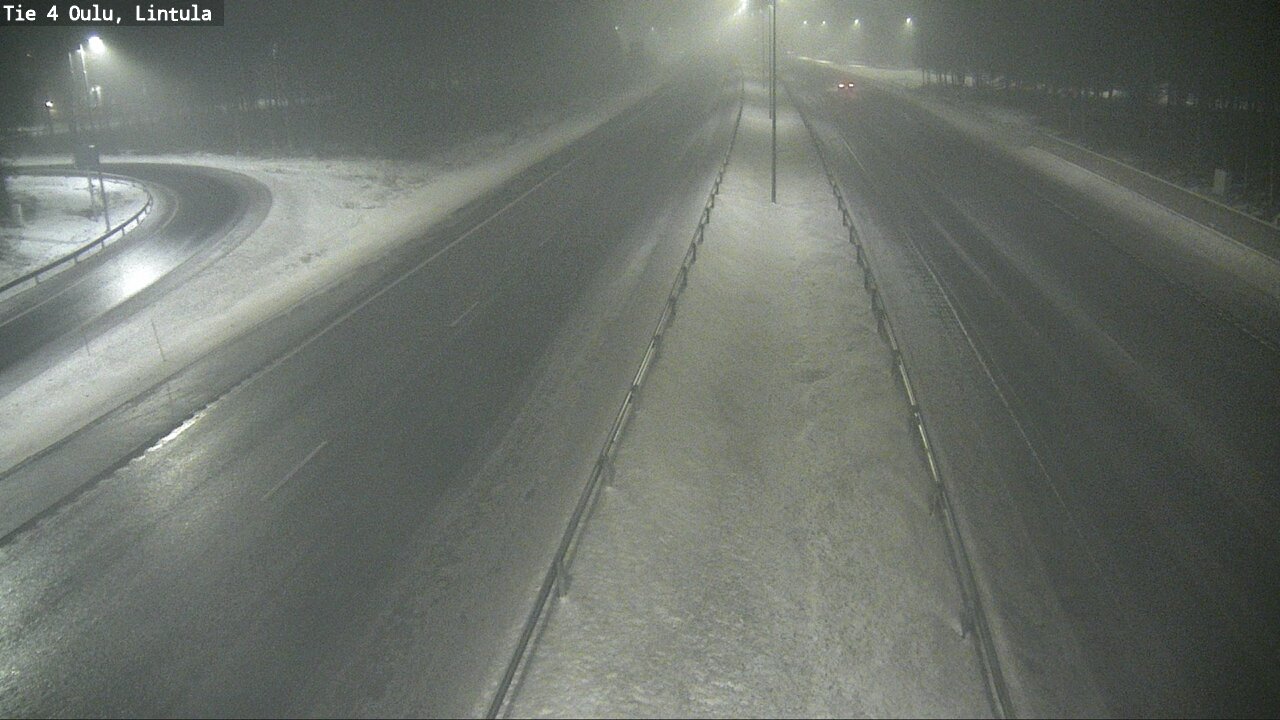 Weather Camera Image Road 4 Oulu, Lintula, Oulu, Pohjois-Pohjanmaa