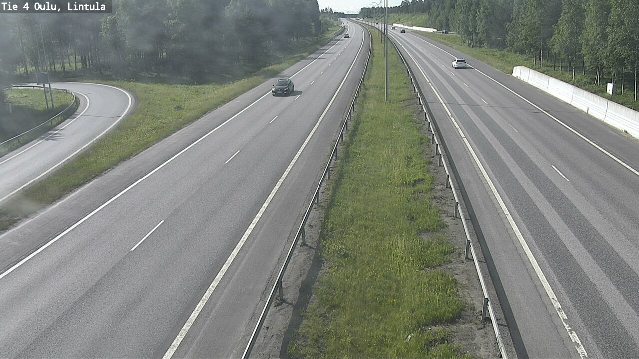 Weather Camera Image Väg 4 Uleåborg, Lintula, Oulu, Pohjois-Pohjanmaa