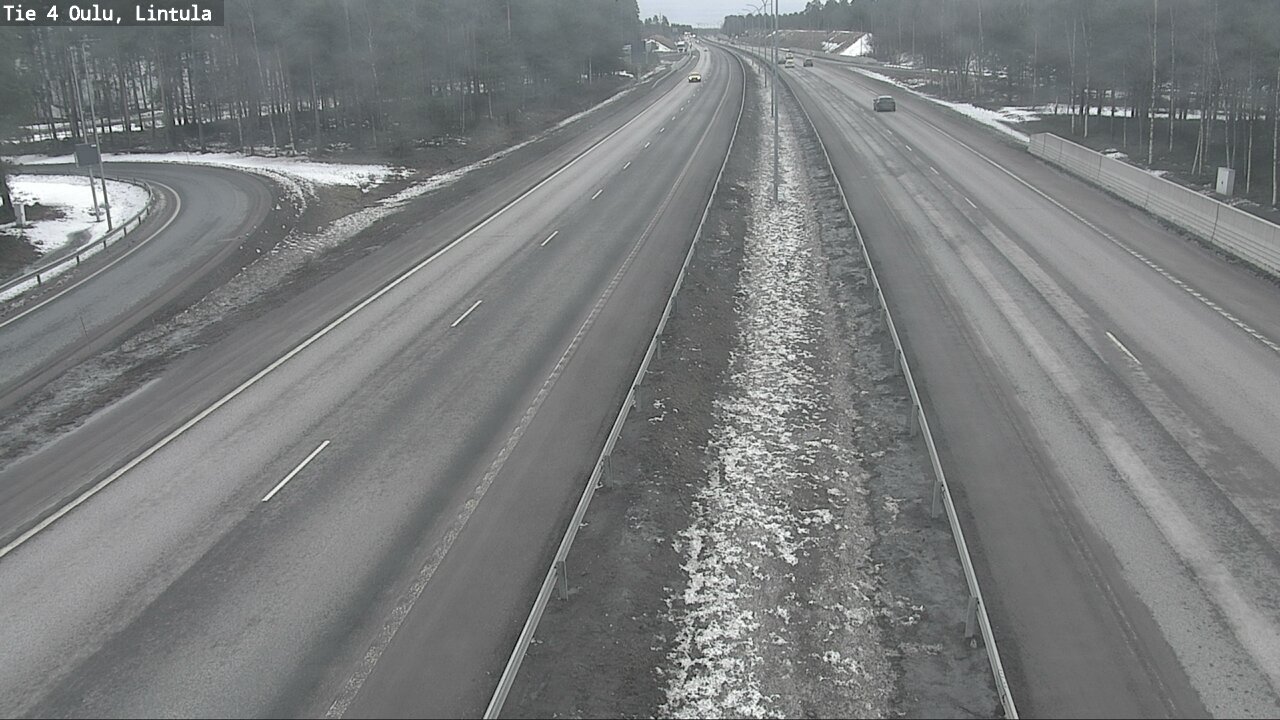 Weather Camera Image Väg 4 Uleåborg, Lintula, Oulu, Pohjois-Pohjanmaa