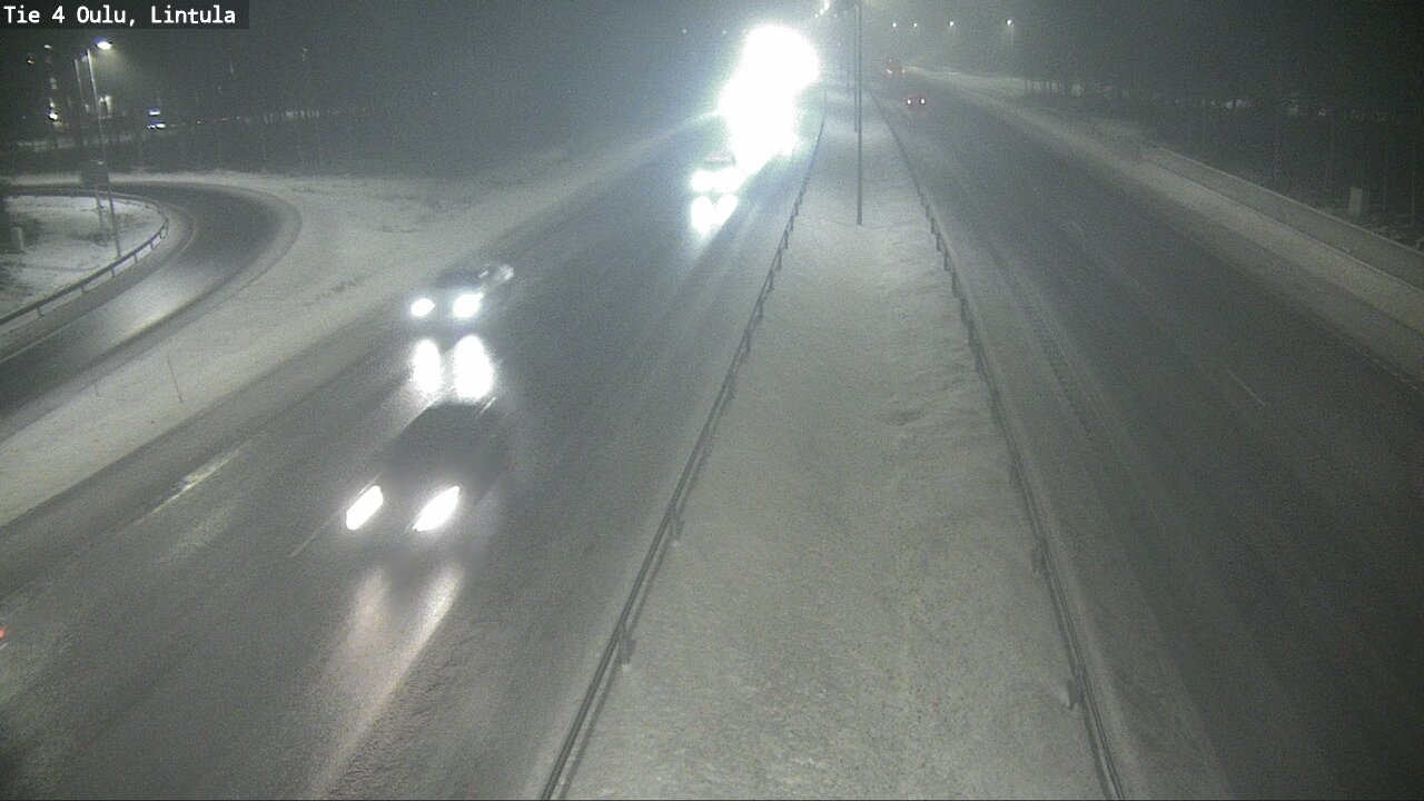 Weather Camera Image Road 4 Oulu, Lintula, Oulu, Pohjois-Pohjanmaa
