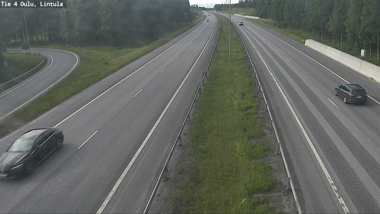 Weather Camera Image Väg 4 Uleåborg, Lintula, Oulu, Pohjois-Pohjanmaa