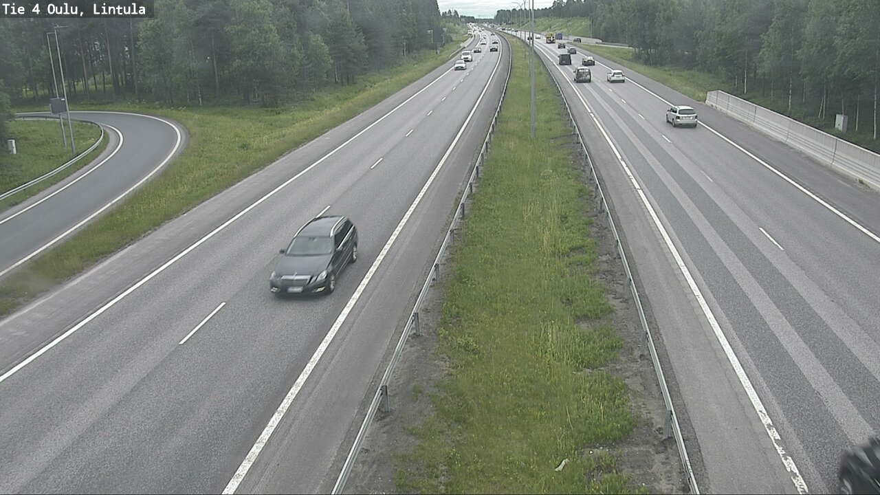 Weather Camera Image Väg 4 Uleåborg, Lintula, Oulu, Pohjois-Pohjanmaa