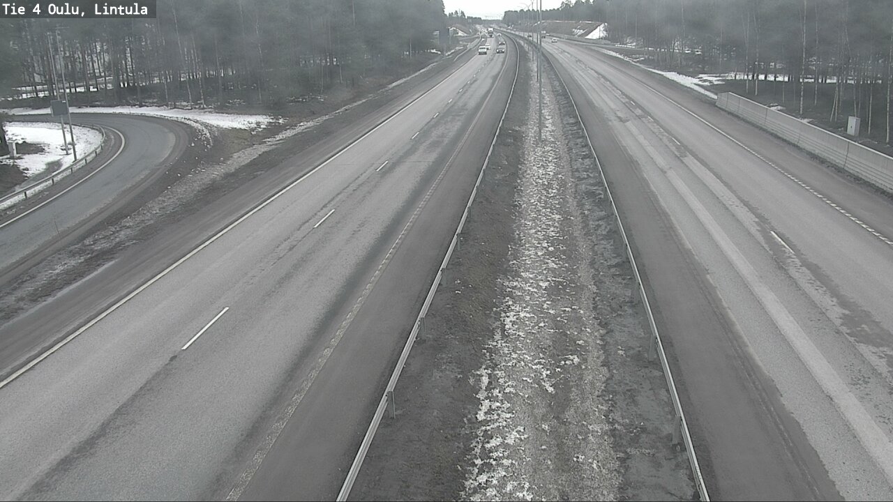 Weather Camera Image Road 4 Oulu, Lintula, Oulu, Pohjois-Pohjanmaa
