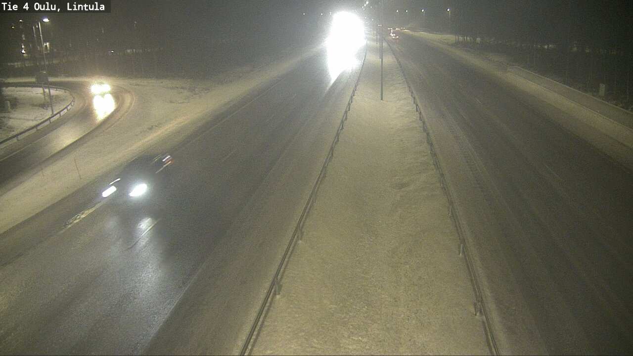 Weather Camera Image Road 4 Oulu, Lintula, Oulu, Pohjois-Pohjanmaa
