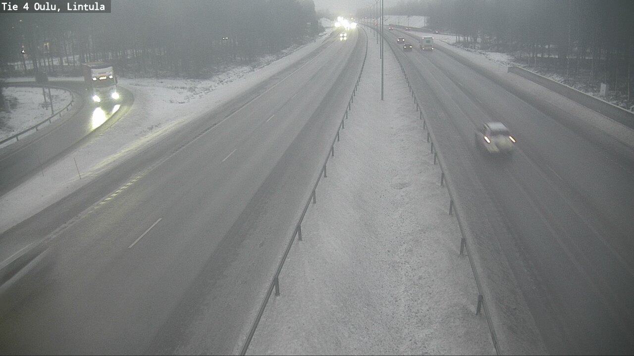 Weather Camera Image Road 4 Oulu, Lintula, Oulu, Pohjois-Pohjanmaa
