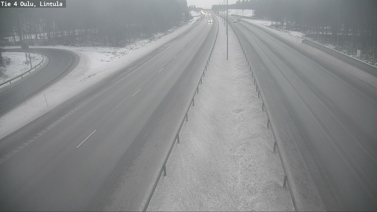 Weather Camera Image Road 4 Oulu, Lintula, Oulu, Pohjois-Pohjanmaa