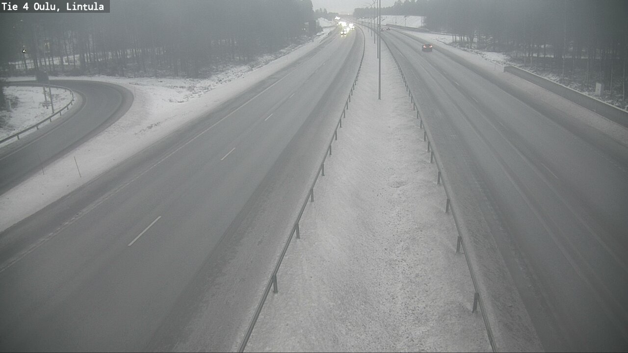 Weather Camera Image Road 4 Oulu, Lintula, Oulu, Pohjois-Pohjanmaa