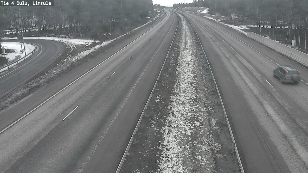 Weather Camera Image Väg 4 Uleåborg, Lintula, Oulu, Pohjois-Pohjanmaa