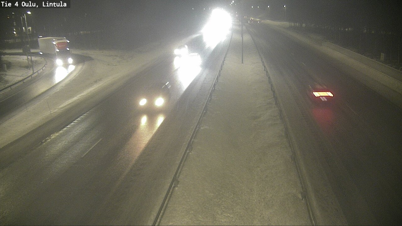 Weather Camera Image Road 4 Oulu, Lintula, Oulu, Pohjois-Pohjanmaa