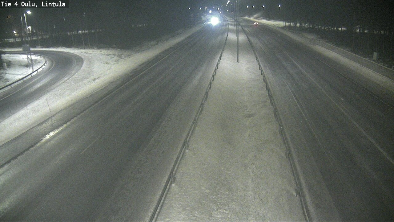 Weather Camera Image Road 4 Oulu, Lintula, Oulu, Pohjois-Pohjanmaa