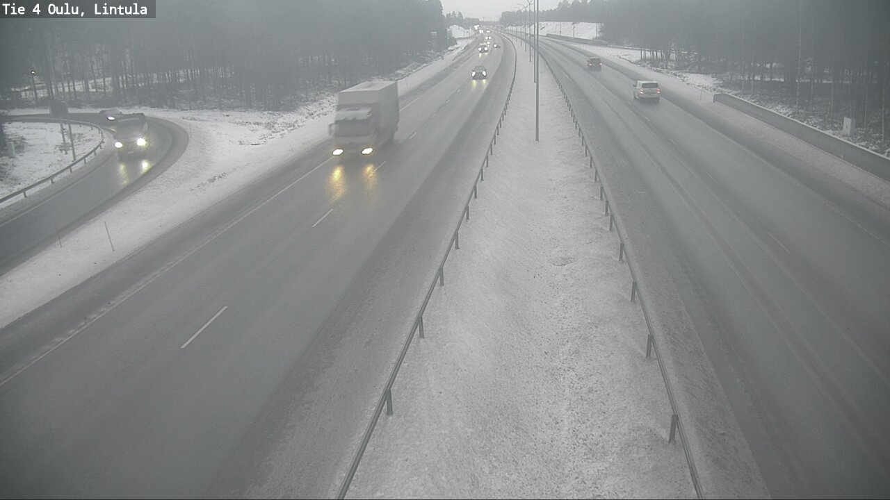 Weather Camera Image Road 4 Oulu, Lintula, Oulu, Pohjois-Pohjanmaa