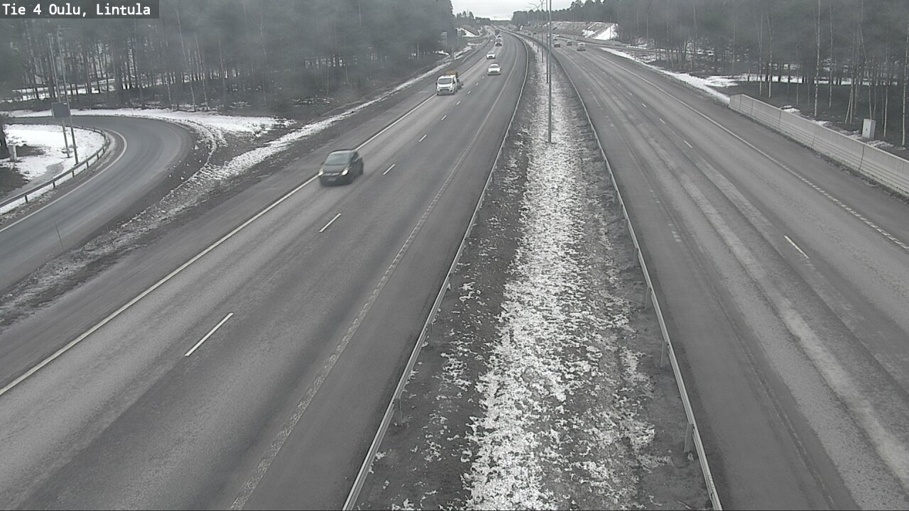 Weather Camera Image Road 4 Oulu, Lintula, Oulu, Pohjois-Pohjanmaa