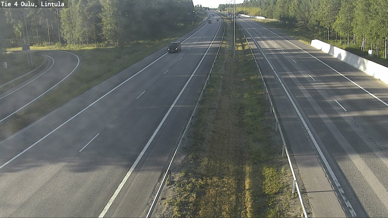 Weather Camera Image Road 4 Oulu, Lintula, Oulu, Pohjois-Pohjanmaa