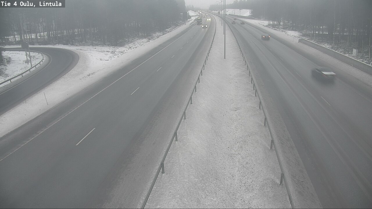 Weather Camera Image Road 4 Oulu, Lintula, Oulu, Pohjois-Pohjanmaa