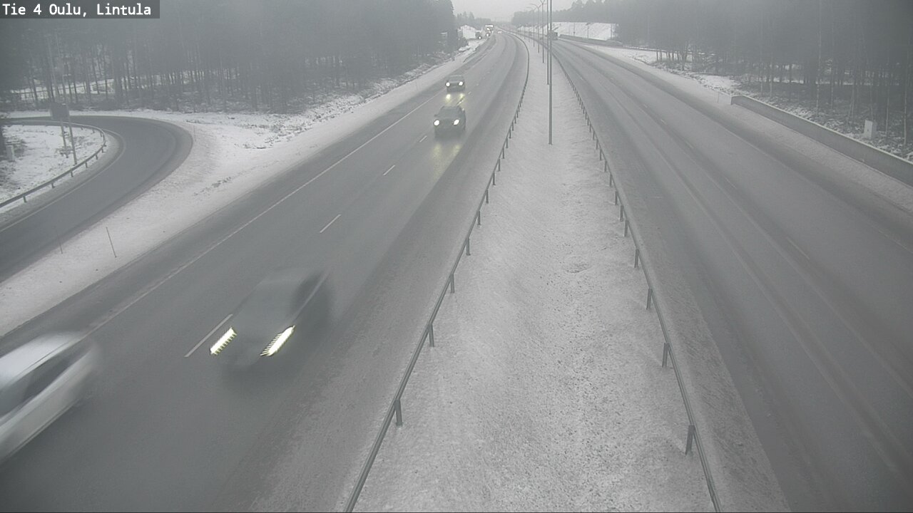 Weather Camera Image Road 4 Oulu, Lintula, Oulu, Pohjois-Pohjanmaa