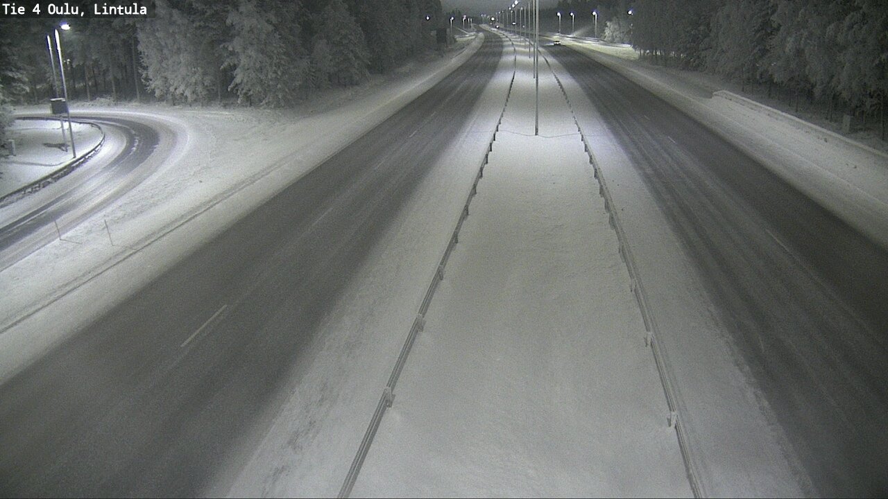 Weather Camera Image Road 4 Oulu, Lintula, Oulu, Pohjois-Pohjanmaa