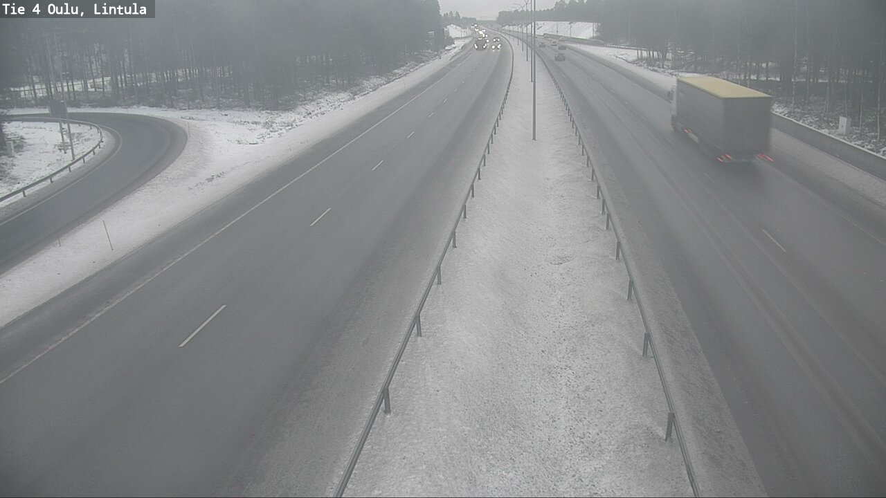 Weather Camera Image Road 4 Oulu, Lintula, Oulu, Pohjois-Pohjanmaa
