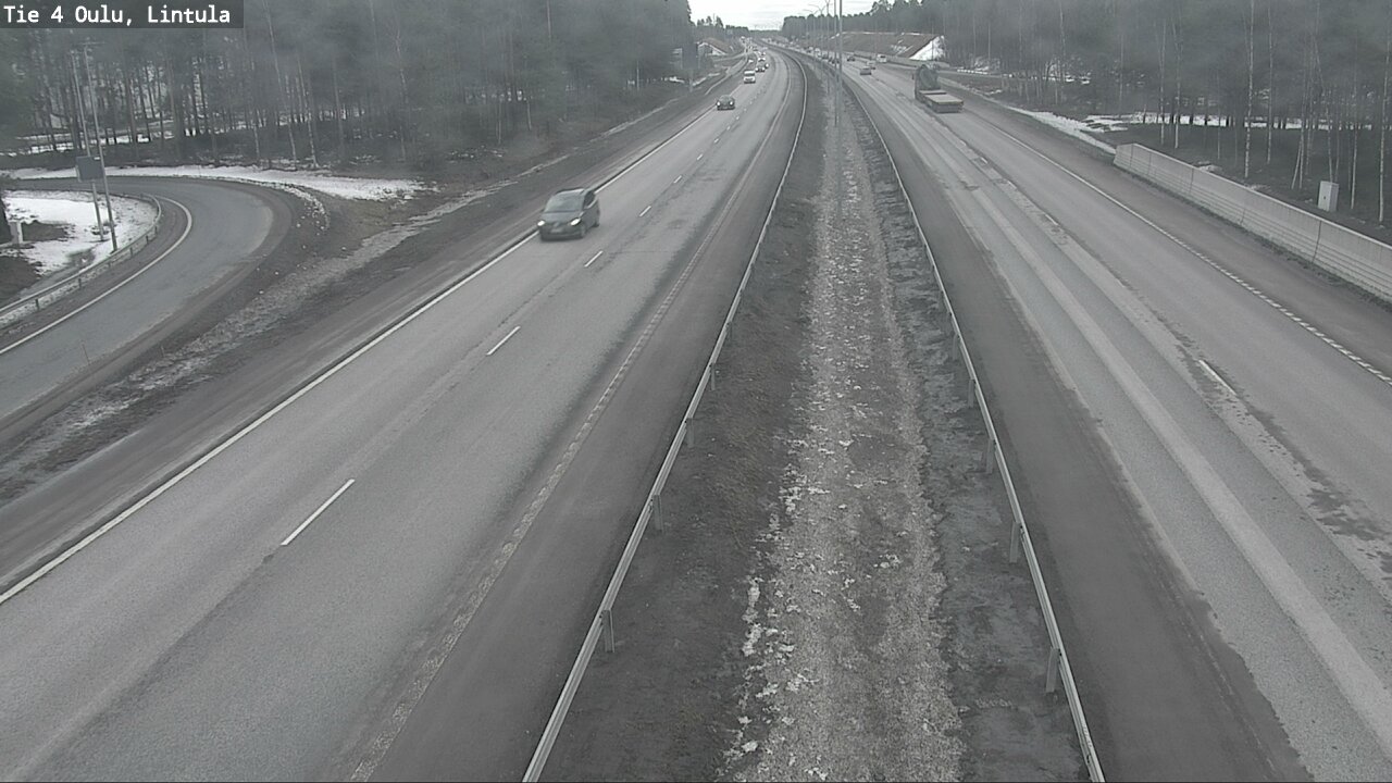 Weather Camera Image Road 4 Oulu, Lintula, Oulu, Pohjois-Pohjanmaa