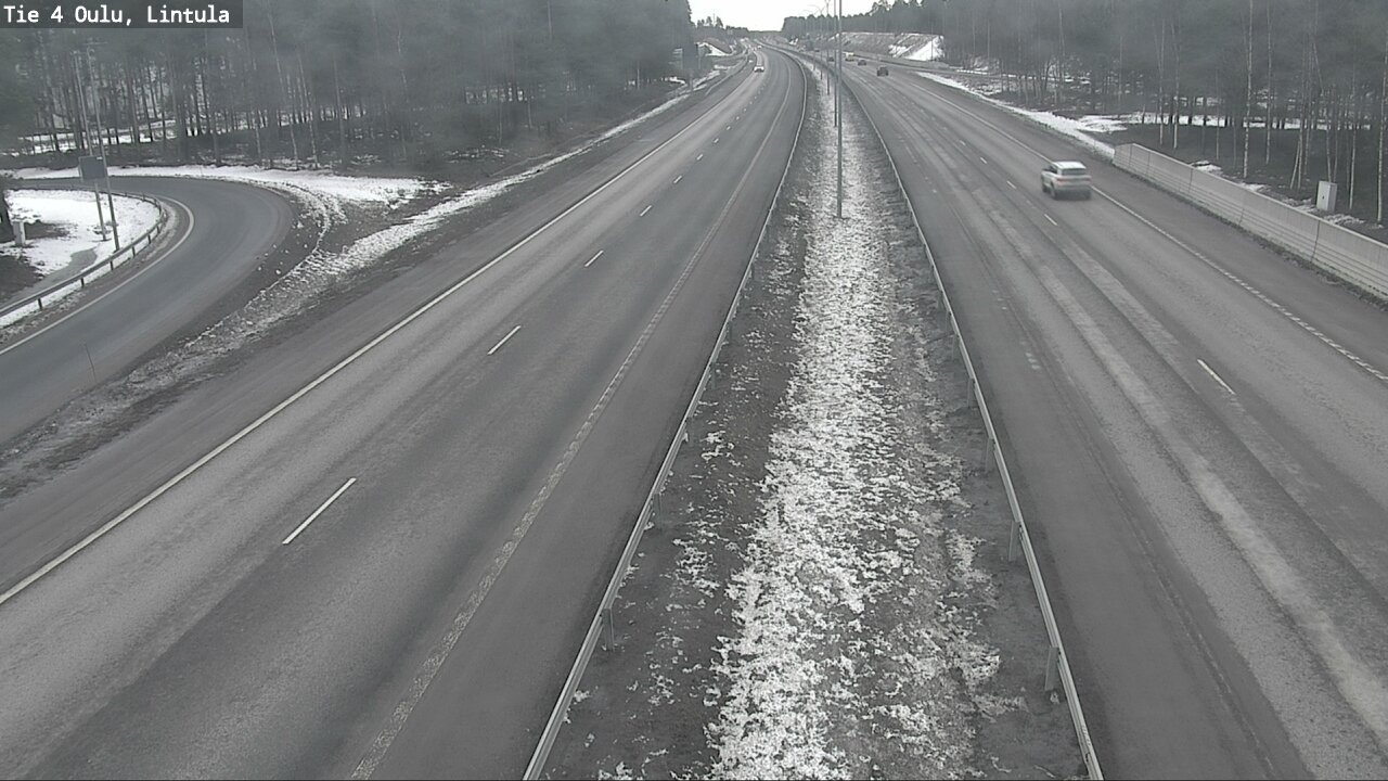 Weather Camera Image Väg 4 Uleåborg, Lintula, Oulu, Pohjois-Pohjanmaa
