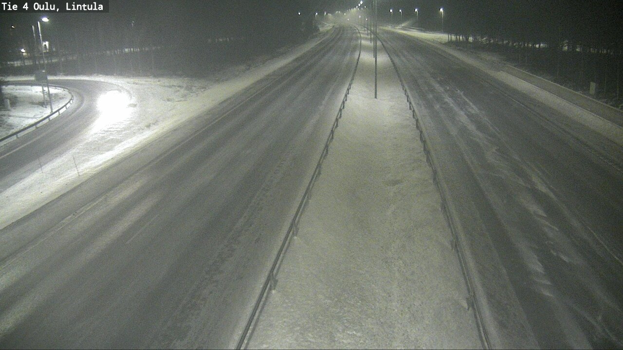 Weather Camera Image Road 4 Oulu, Lintula, Oulu, Pohjois-Pohjanmaa