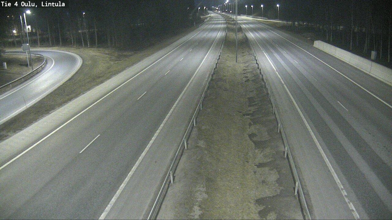 Weather Camera Image Road 4 Oulu, Lintula, Oulu, Pohjois-Pohjanmaa