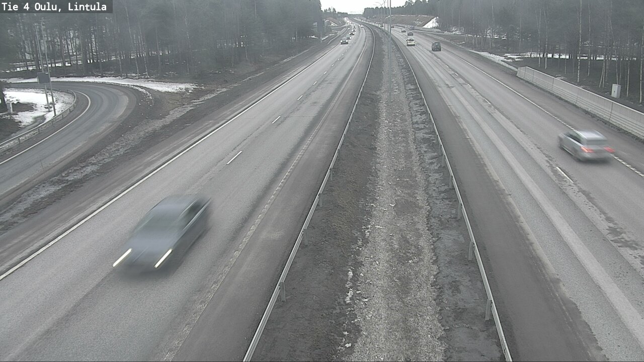 Weather Camera Image Road 4 Oulu, Lintula, Oulu, Pohjois-Pohjanmaa