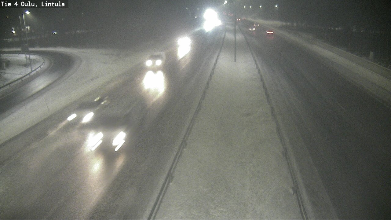 Weather Camera Image Road 4 Oulu, Lintula, Oulu, Pohjois-Pohjanmaa