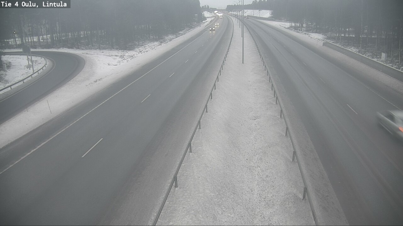 Weather Camera Image Road 4 Oulu, Lintula, Oulu, Pohjois-Pohjanmaa