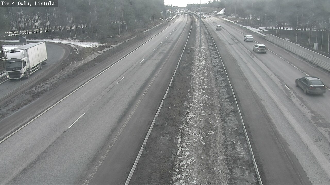 Weather Camera Image Road 4 Oulu, Lintula, Oulu, Pohjois-Pohjanmaa