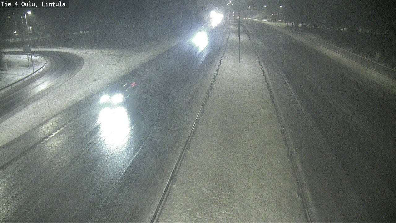 Weather Camera Image Road 4 Oulu, Lintula, Oulu, Pohjois-Pohjanmaa