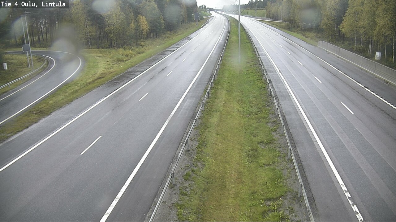 Weather Camera Image Road 4 Oulu, Lintula, Oulu, Pohjois-Pohjanmaa
