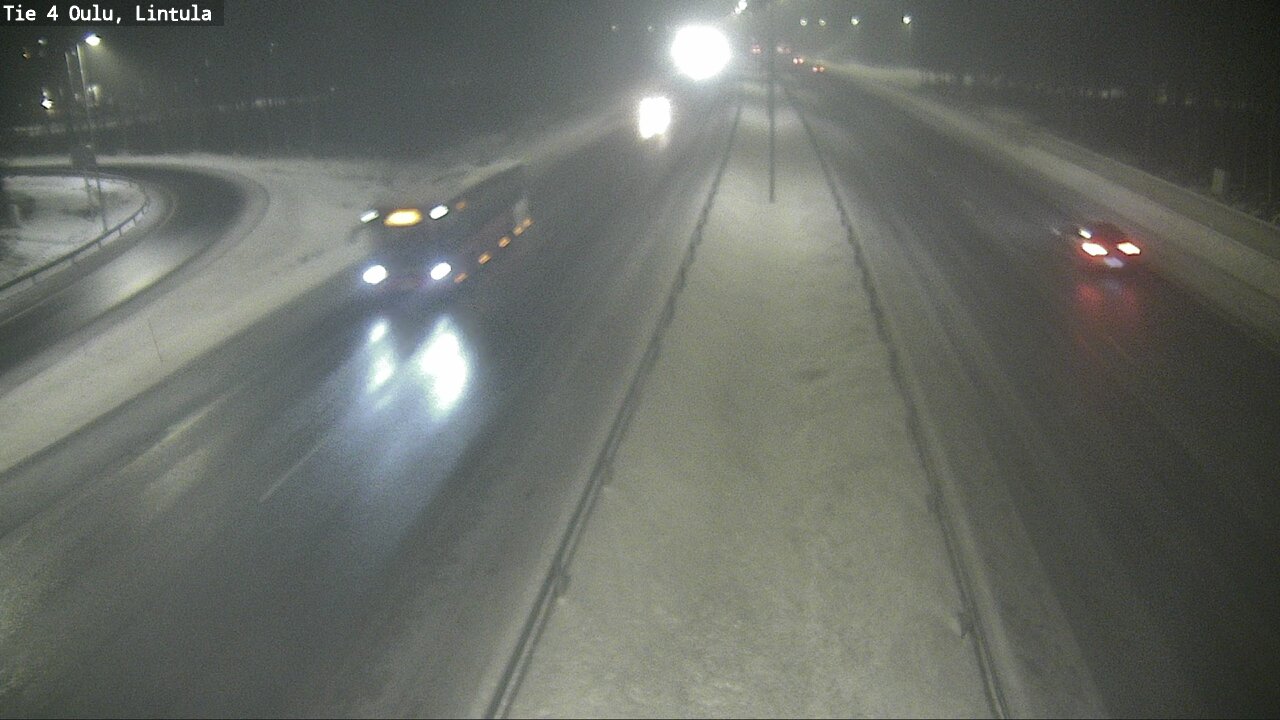 Weather Camera Image Road 4 Oulu, Lintula, Oulu, Pohjois-Pohjanmaa