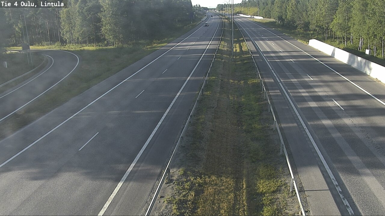 Weather Camera Image Road 4 Oulu, Lintula, Oulu, Pohjois-Pohjanmaa