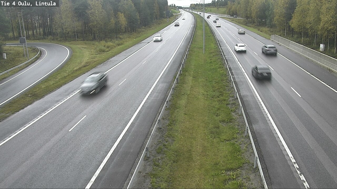 Weather Camera Image Väg 4 Uleåborg, Lintula, Oulu, Pohjois-Pohjanmaa