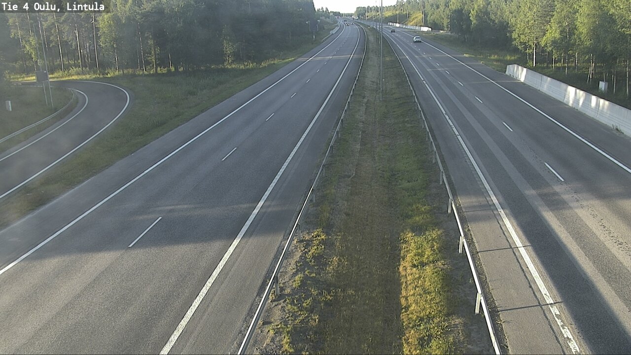 Weather Camera Image Road 4 Oulu, Lintula, Oulu, Pohjois-Pohjanmaa