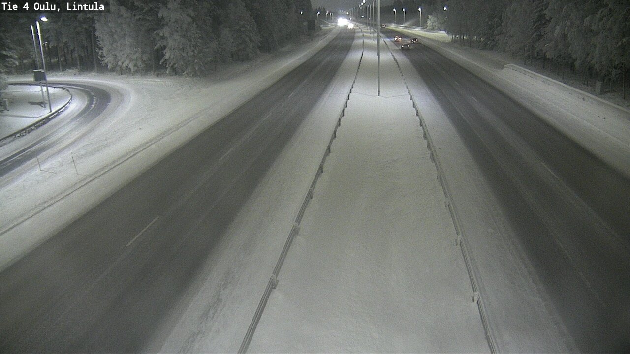 Weather Camera Image Road 4 Oulu, Lintula, Oulu, Pohjois-Pohjanmaa