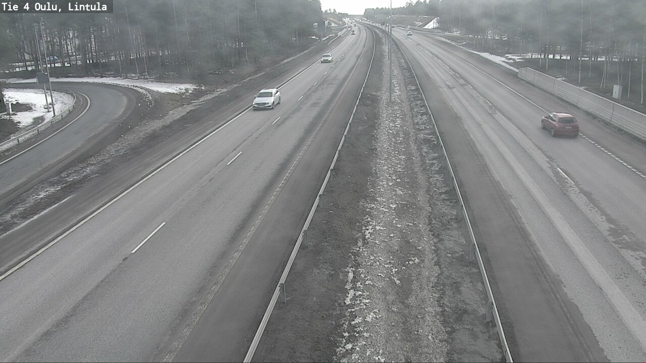 Weather Camera Image Road 4 Oulu, Lintula, Oulu, Pohjois-Pohjanmaa
