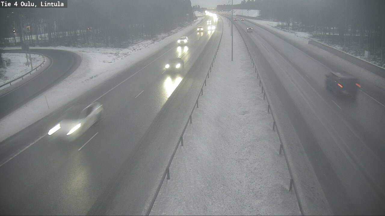 Weather Camera Image Road 4 Oulu, Lintula, Oulu, Pohjois-Pohjanmaa