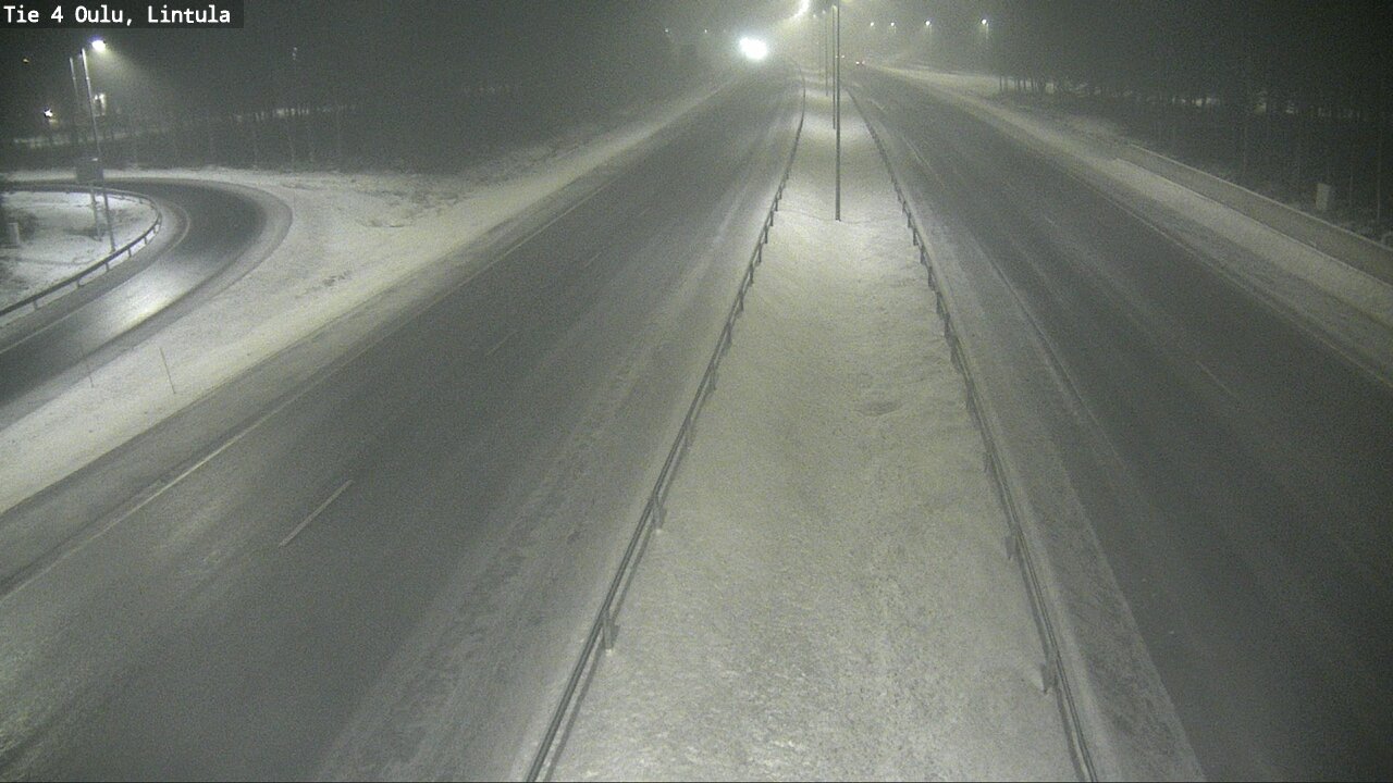 Weather Camera Image Road 4 Oulu, Lintula, Oulu, Pohjois-Pohjanmaa