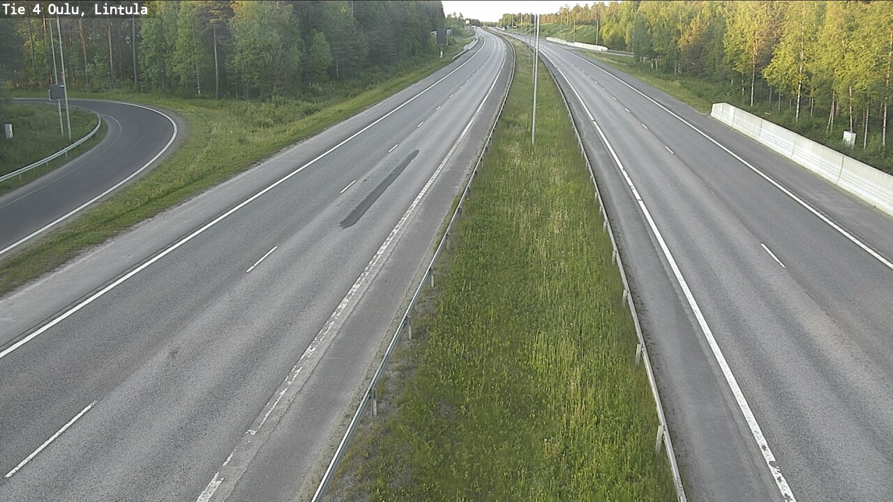 Weather Camera Image Road 4 Oulu, Lintula, Oulu, Pohjois-Pohjanmaa