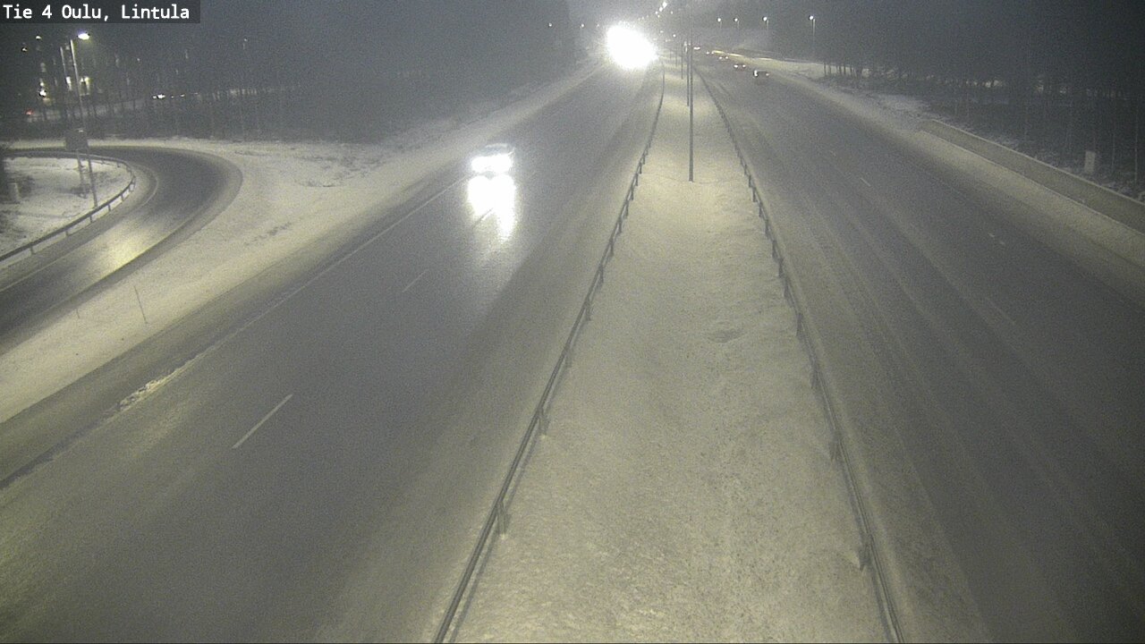 Weather Camera Image Road 4 Oulu, Lintula, Oulu, Pohjois-Pohjanmaa