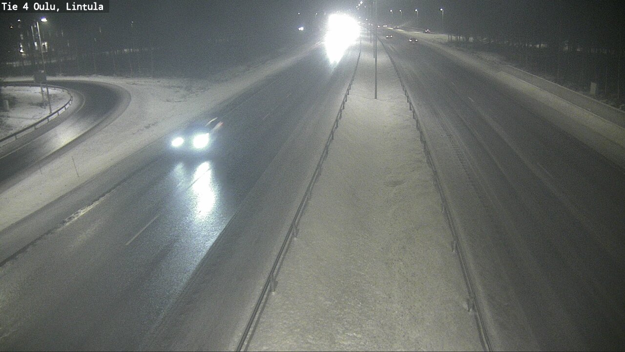 Weather Camera Image Road 4 Oulu, Lintula, Oulu, Pohjois-Pohjanmaa